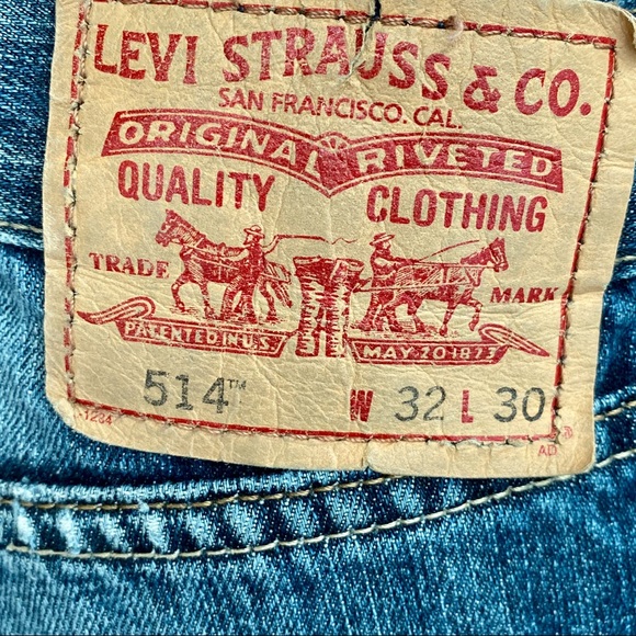 Levis 514 Slim Straight Med Wash Distressed Jean - Picture 7 of 16